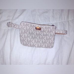Michael Kors leather monogram waist bag